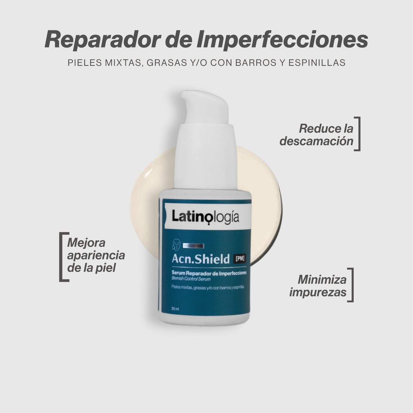 Acn. Shield Serum Reparador de imperfecciones PM